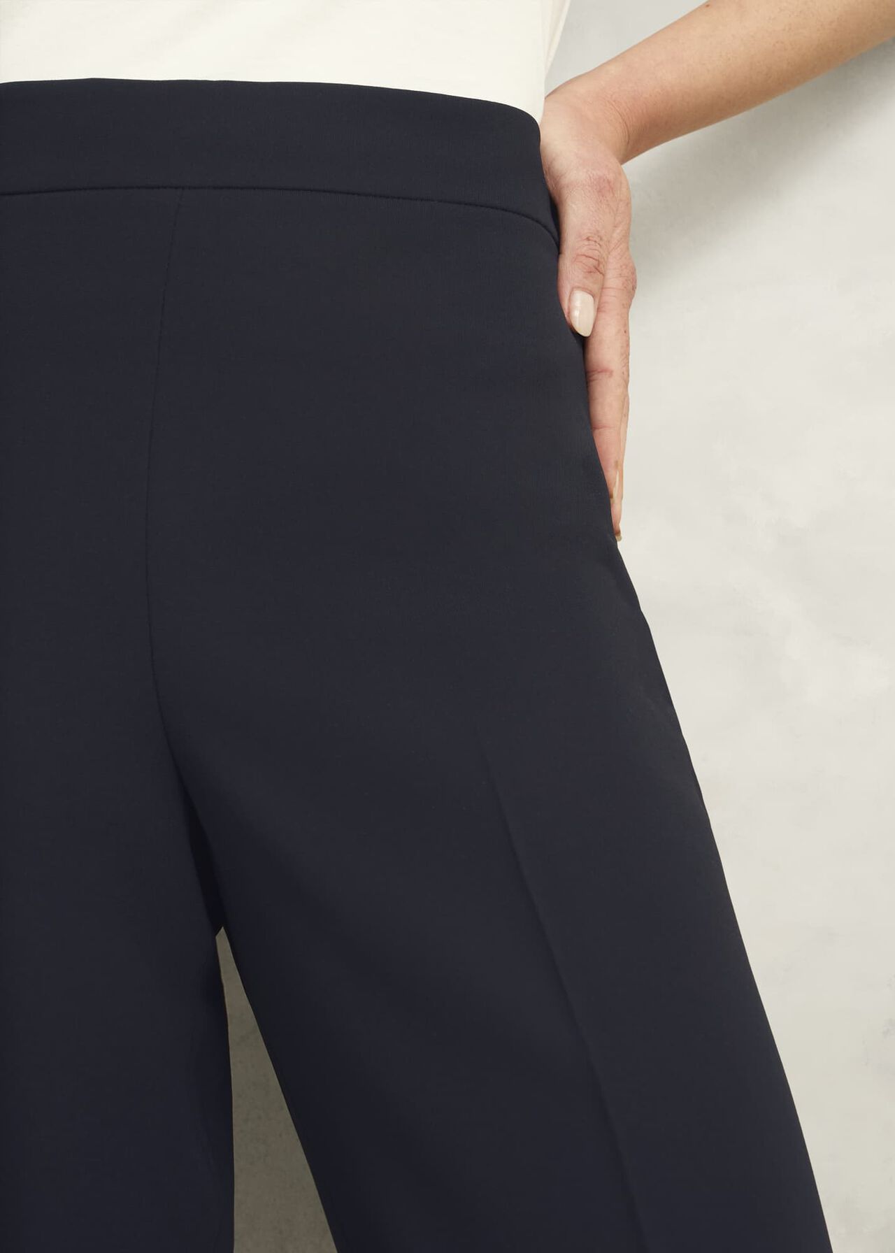 Petite Mel Wide Pants, Navy, hi-res