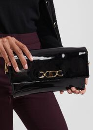 Ophelia Clutch, Black, hi-res