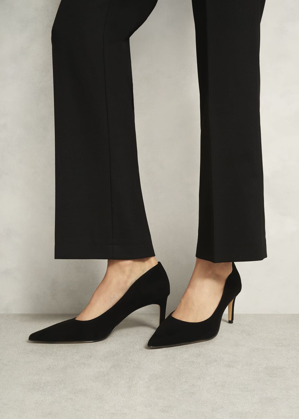 Leila Suede Courts, Black, hi-res