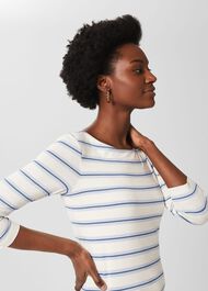 Sonya Striped Top, Blue Multi, hi-res