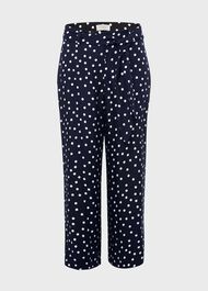 Petite Astrid Crop, Navy Ivory, hi-res