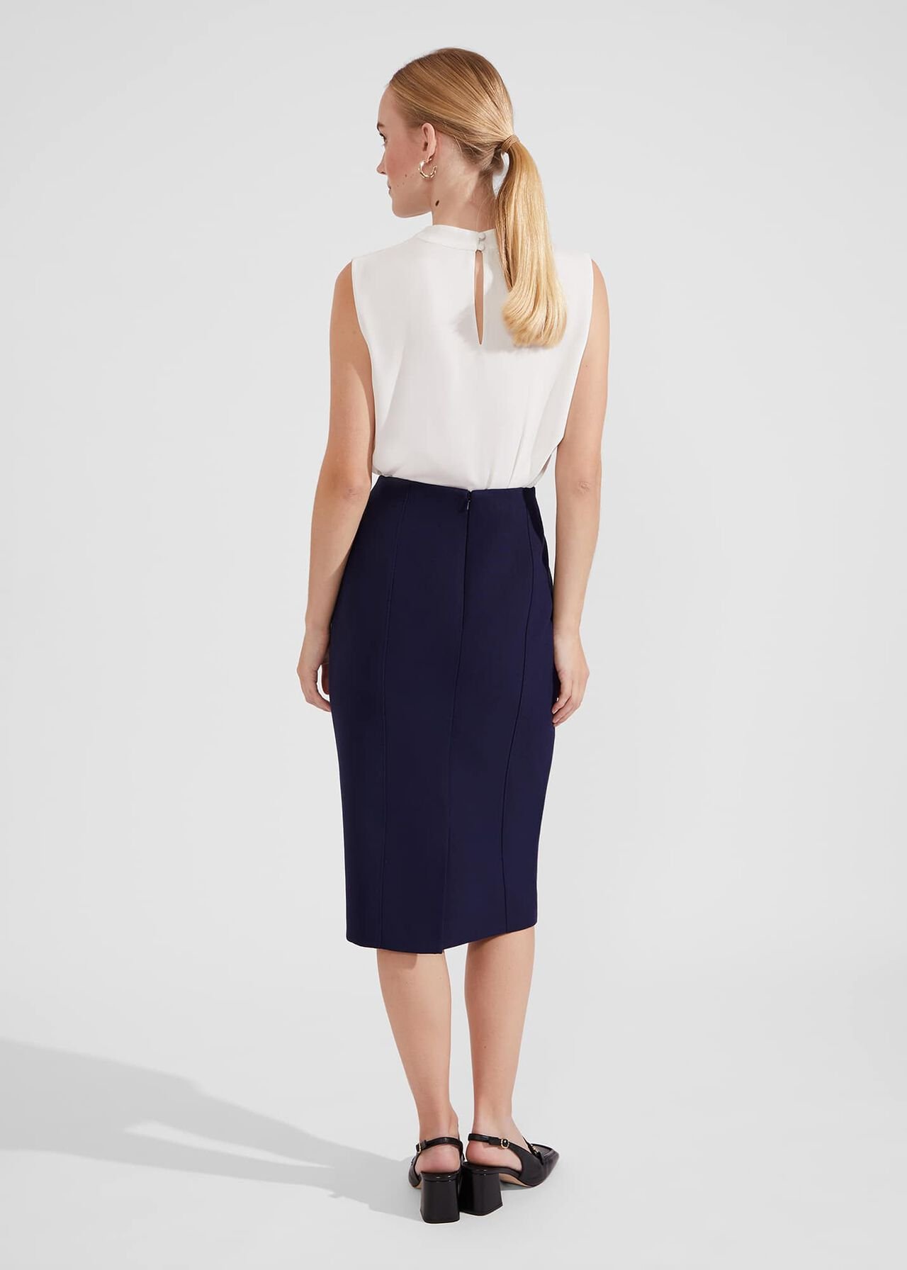 Phoebe Pencil Skirt, Dark Midnight, hi-res