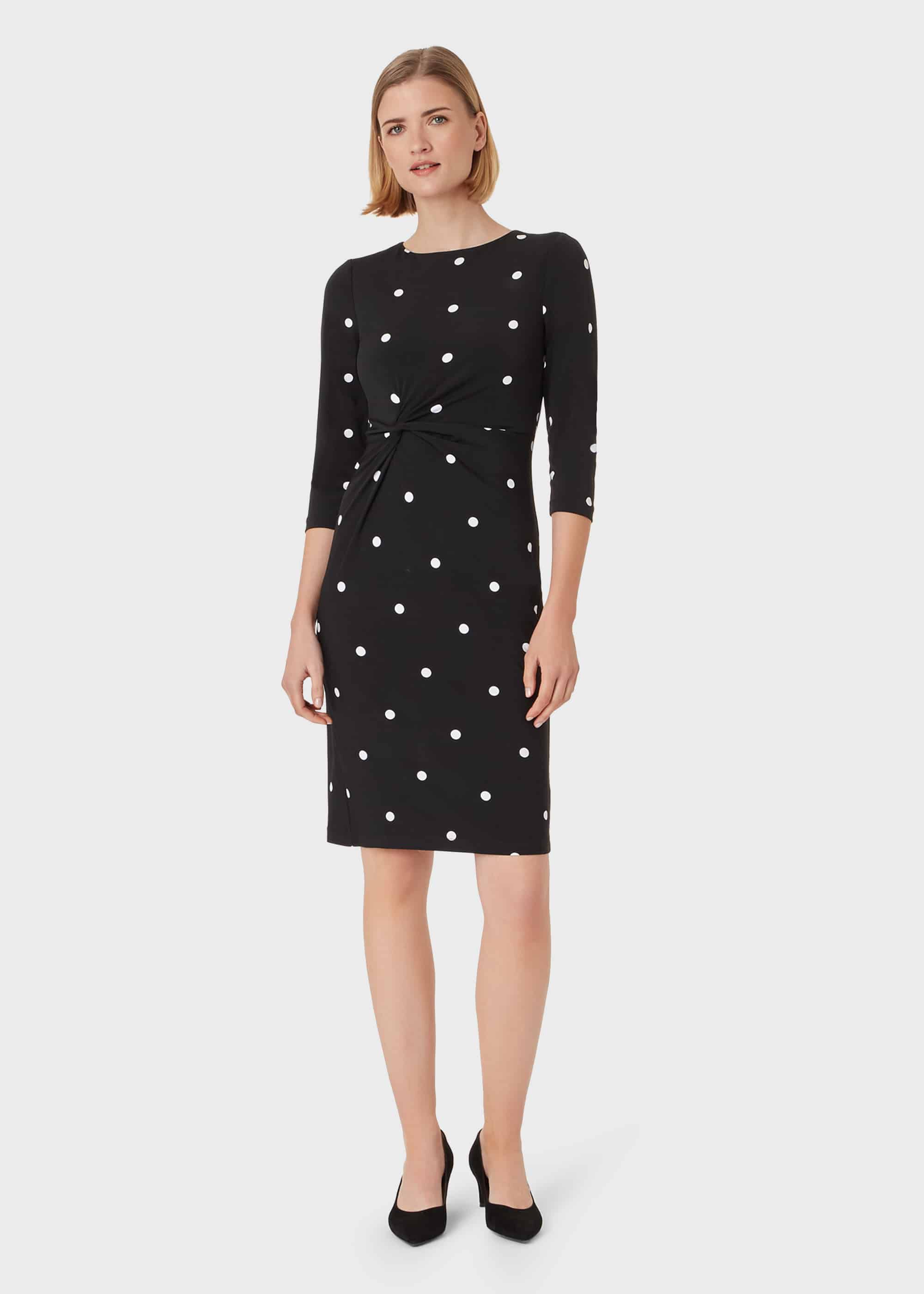 spot shift dress