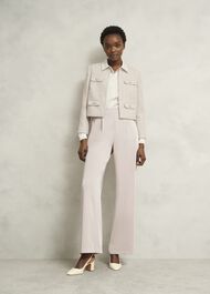 Maisey Embelished Shirt, Ivory, hi-res