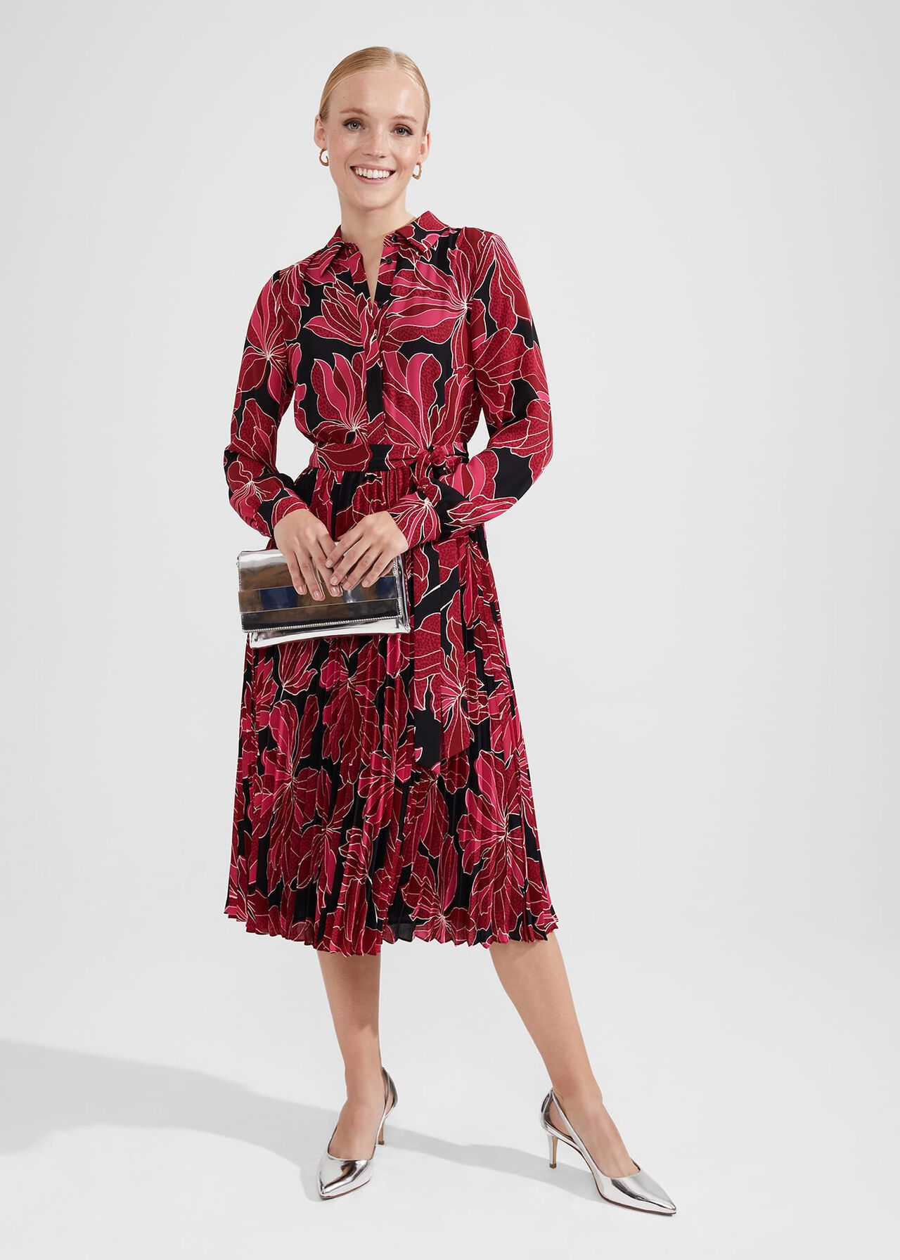 Laurenza Dress, Black Pink, hi-res