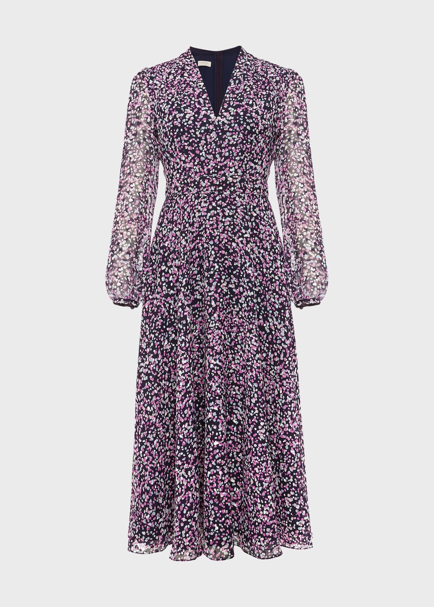 Hobbs London オーロラ フローラル フィット & フレア ドレス Aurora Fit And Flare Printed Dress | Hobbs US |