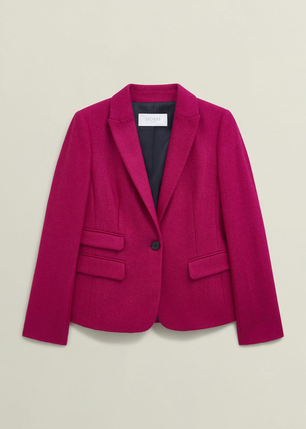 Clare Wool Jacket, Bright Pink, hi-res