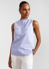 Abbie Blouse, Blue Ivory, hi-res