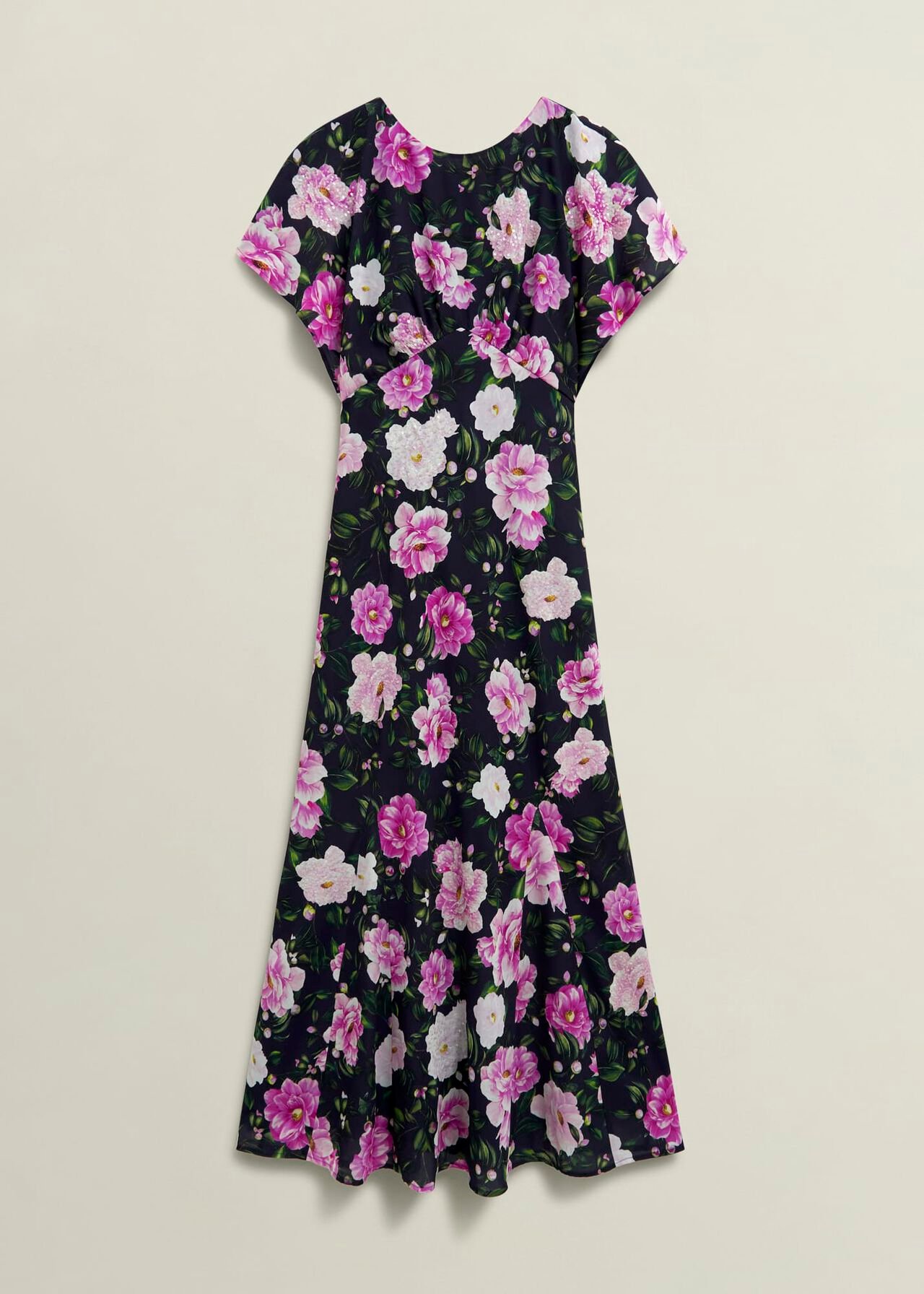 Petite Lalena  Sequin Floral Dress, Midnight Multi, hi-res