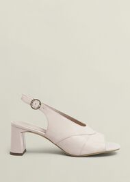 Karina Leather Sandals, Pale Pink, hi-res