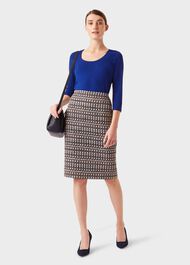 Daisy Double Fronted Top, Cobalt, hi-res