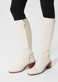 Jenn Long Boot, White, hi-res