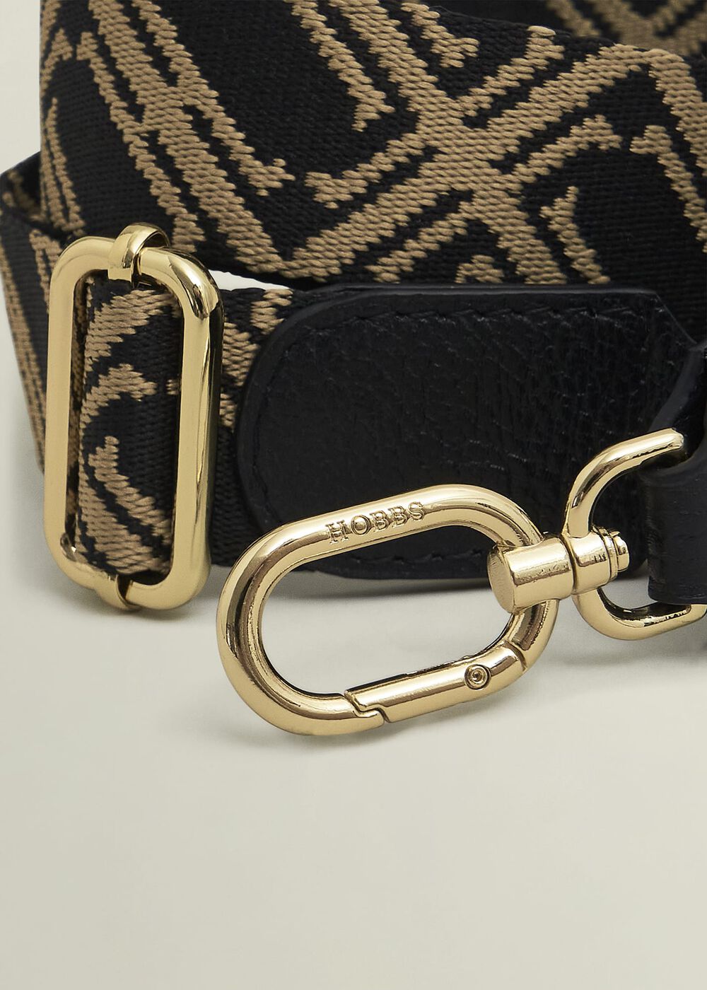 Jacinta Bag Strap, Black Camel, hi-res