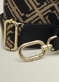 Jacinta Bag Strap, Black Camel, hi-res