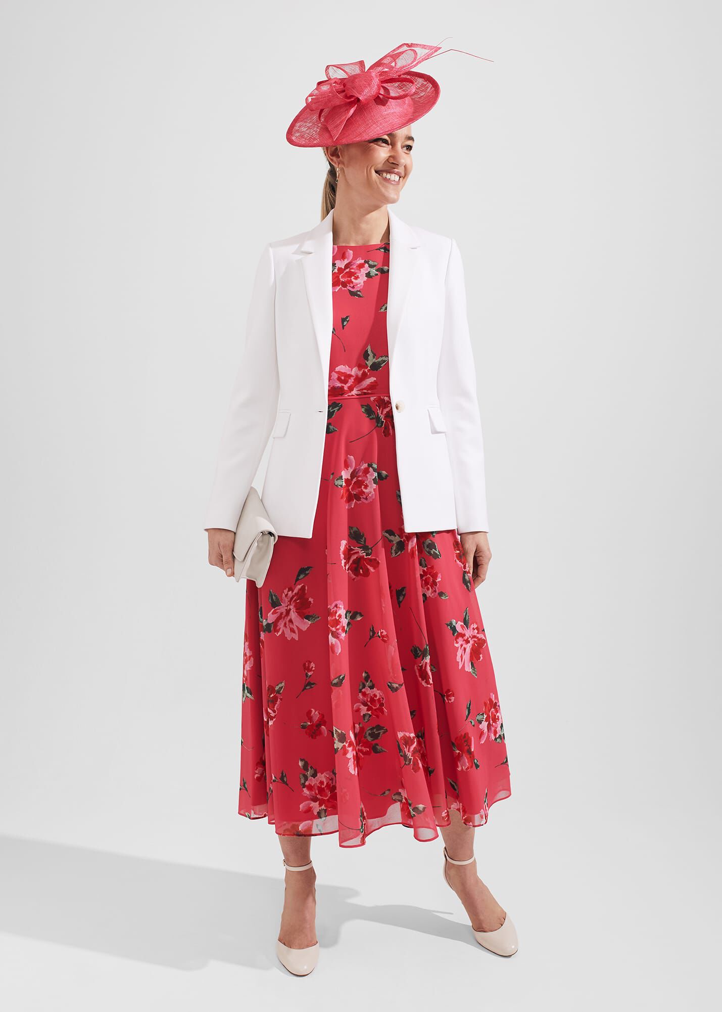 Midi dress and discount jacket for wedding