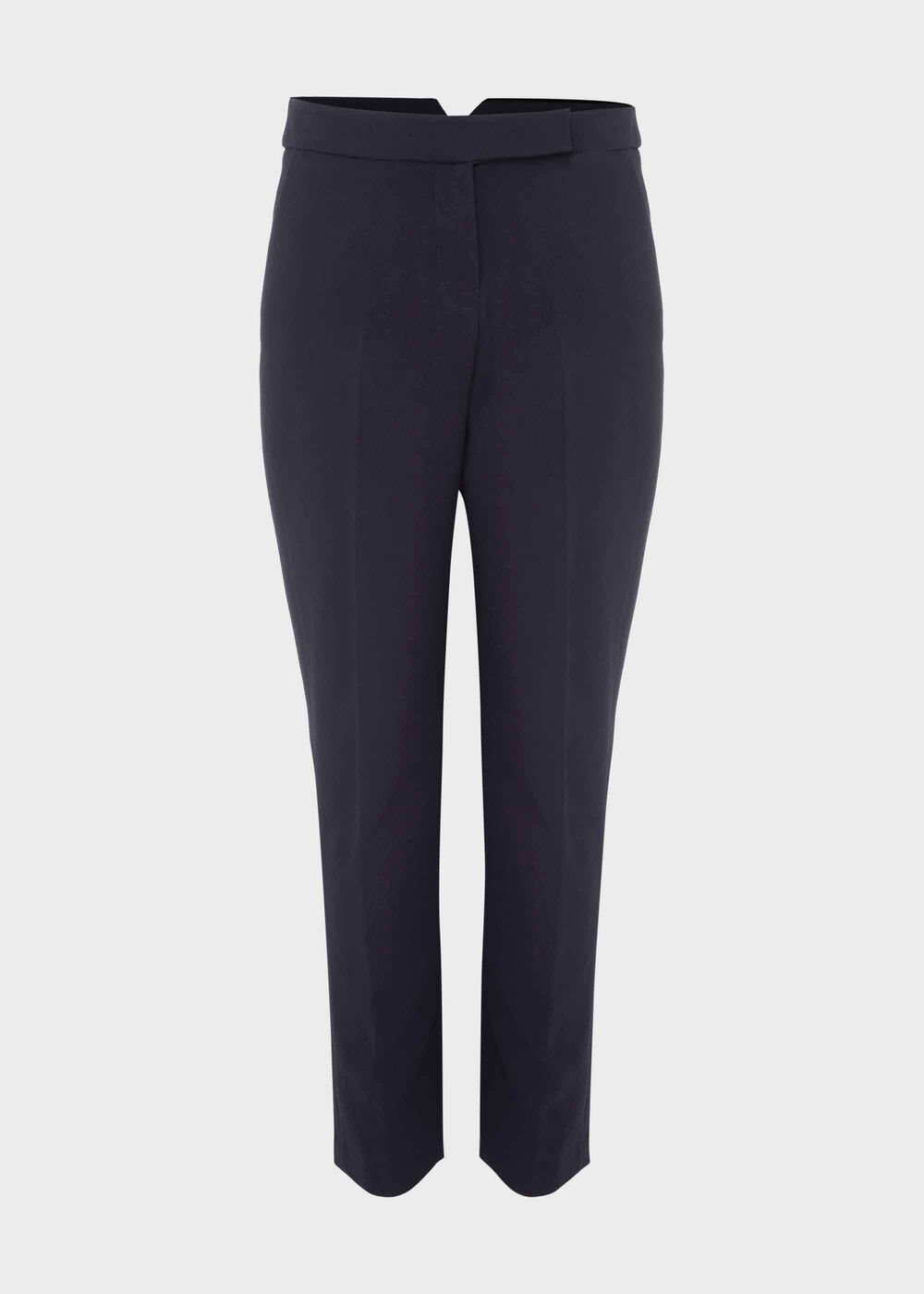 Leila Slim Trousers With Stretch, Navy, hi-res