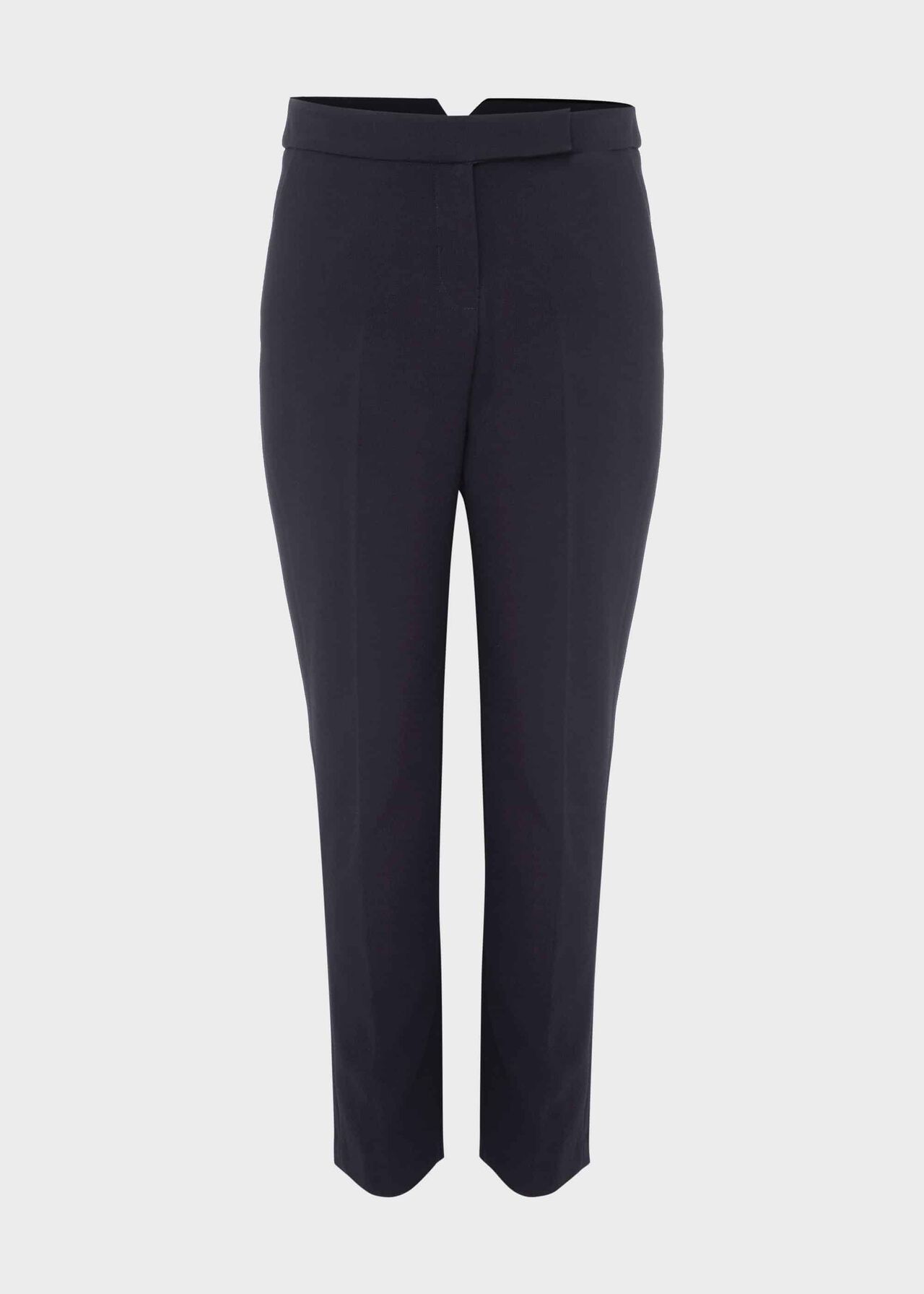 Leila Slim Pants With Stretch, Navy, hi-res
