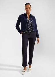 Carine Blouse, Navy Multi, hi-res