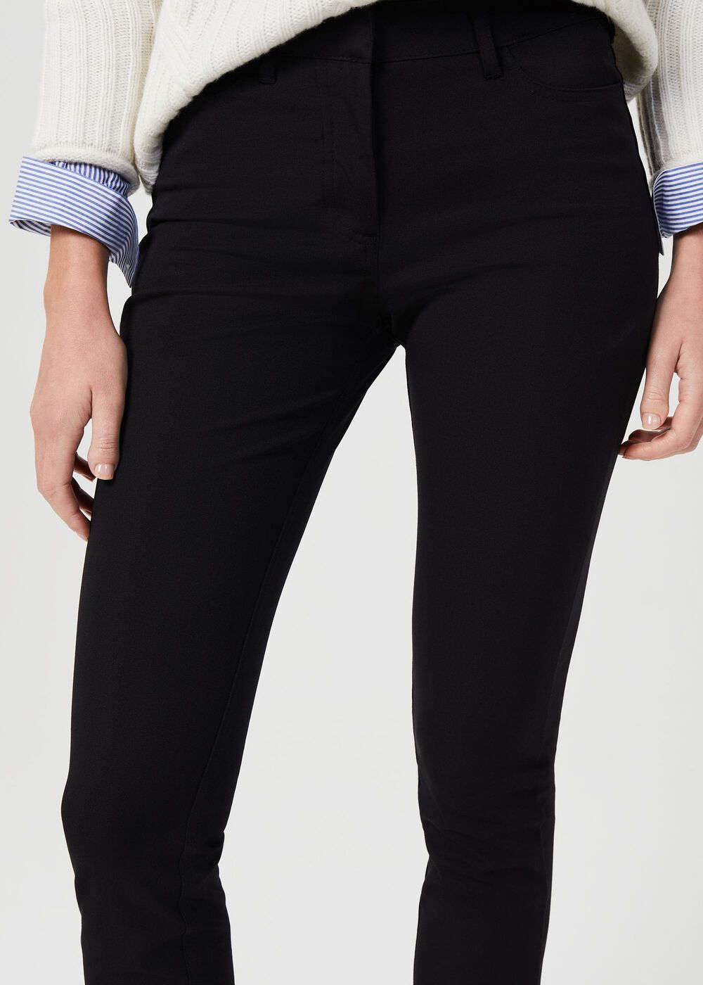 Amanda Skinny Jeans With Stretch, Black, hi-res