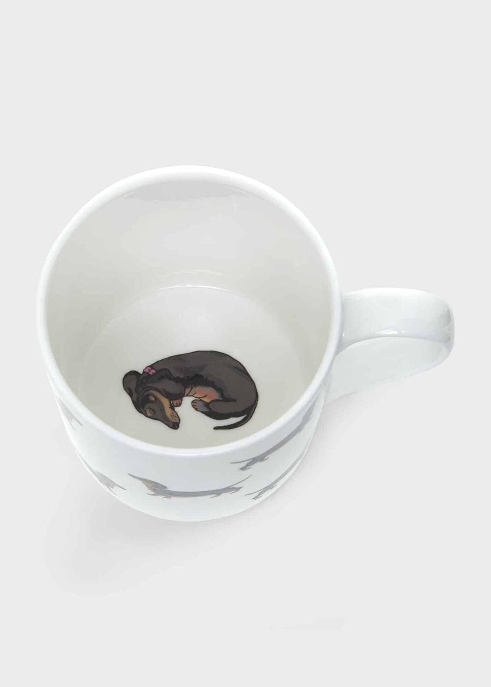 Sausage Dog Mug, White, hi-res