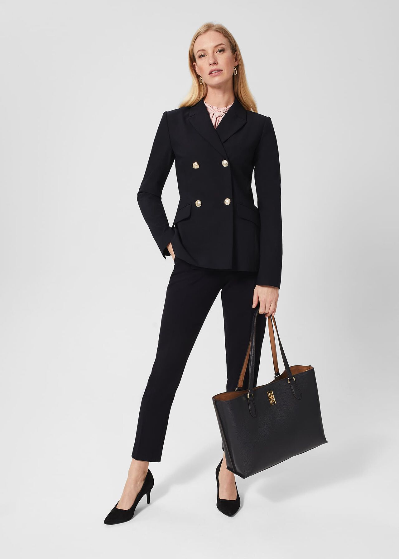Knowle Tote, Navy, hi-res