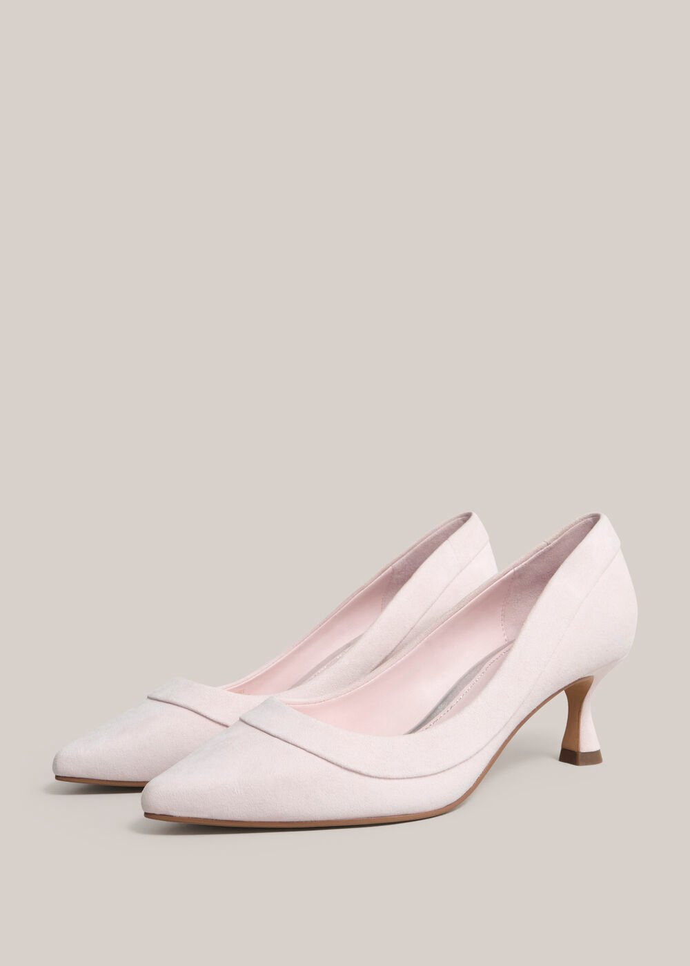 Faye Suede Courts, Pale Pink, hi-res