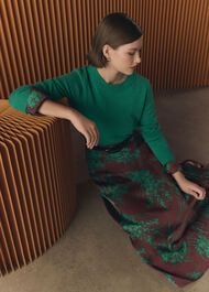 Grasmere Skirt, Brown Green, hi-res