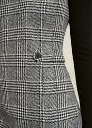 Brea Wool Dress, Black White, hi-res