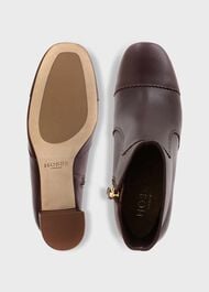 Leila Ankle Boots, Aubergine, hi-res