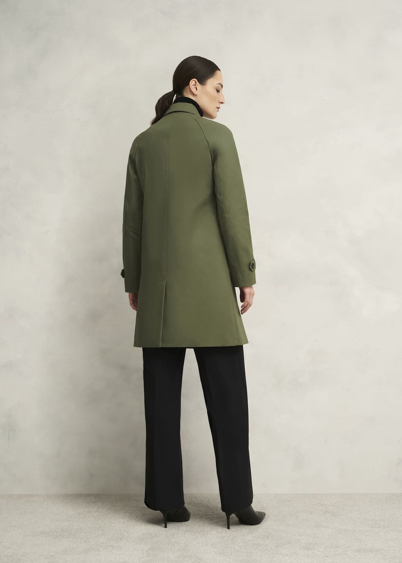 Vivienne Shower Resistant Trench Coat, Olive Green, hi-res