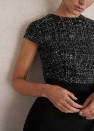 Esme Match Black Dress, Black White, hi-res