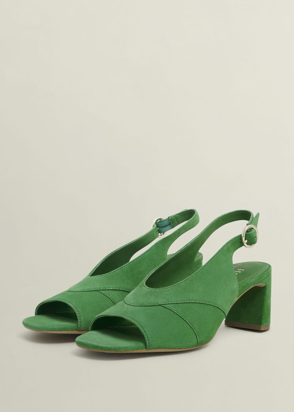Karina Suede Sandals, Cilantro Green, hi-res