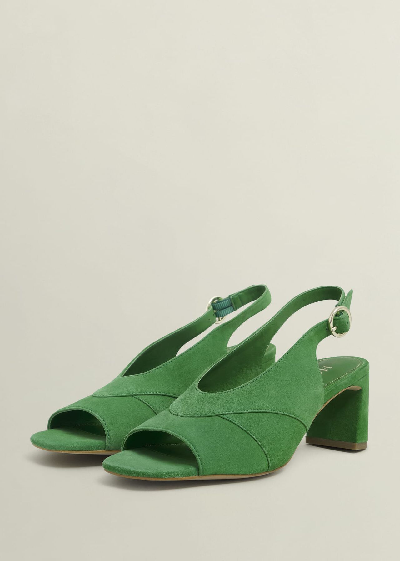 Karina Suede Sandals, Cilantro Green, hi-res