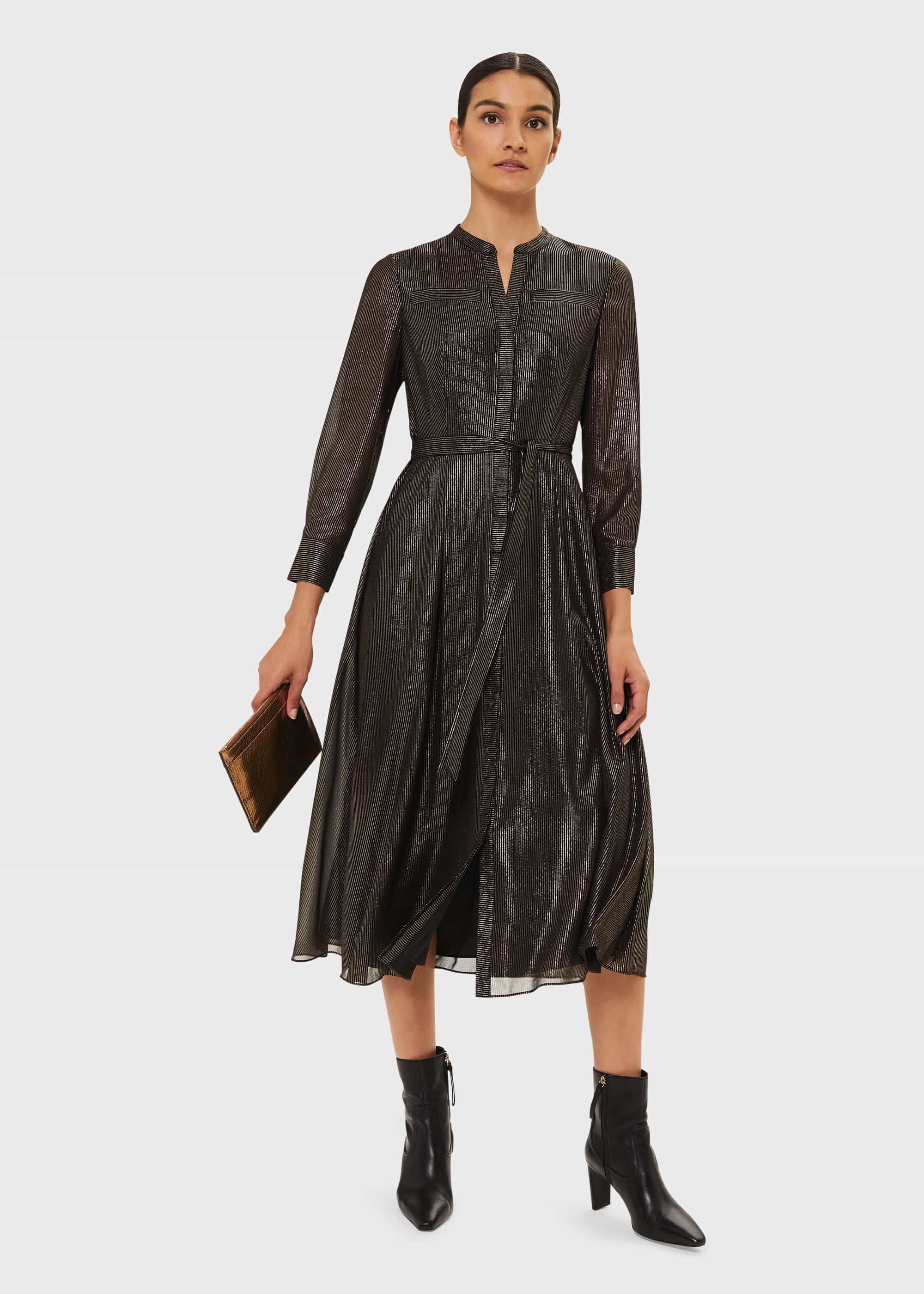 hobbs black shirt dress