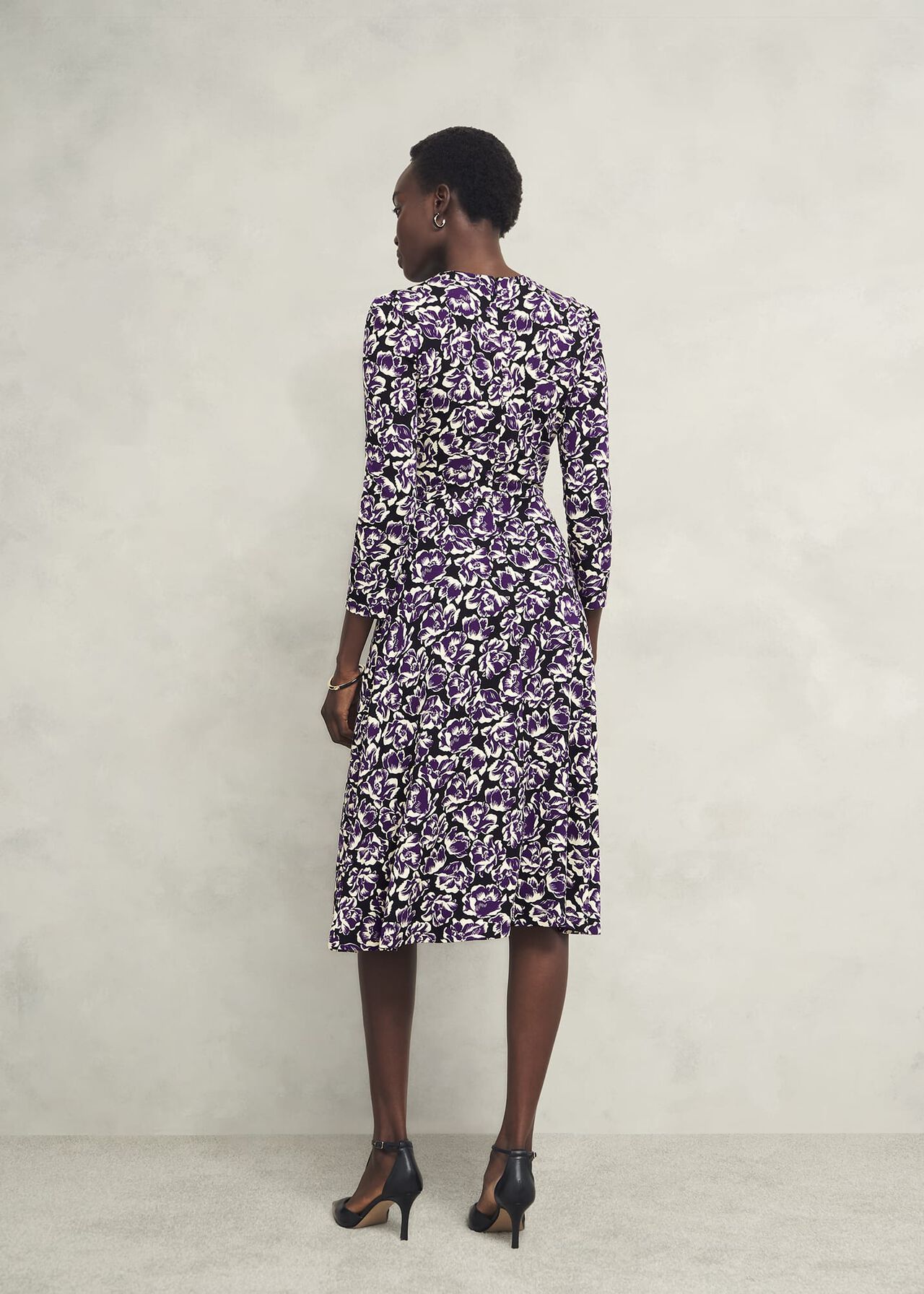 Paige Jersey Dress, Purple Multi, hi-res