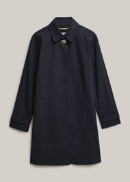 Petite Vivienne Shower Resistant Trench Coat, Navy, hi-res