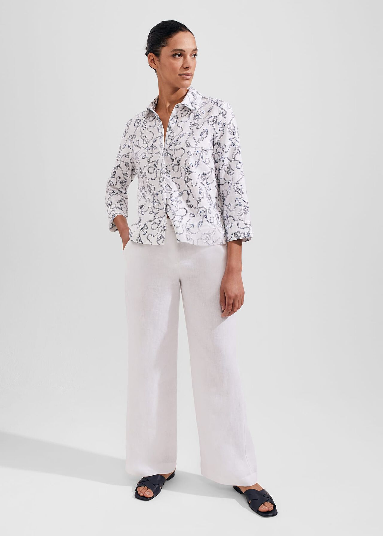 Nita Shirt, Ivory Multi, hi-res