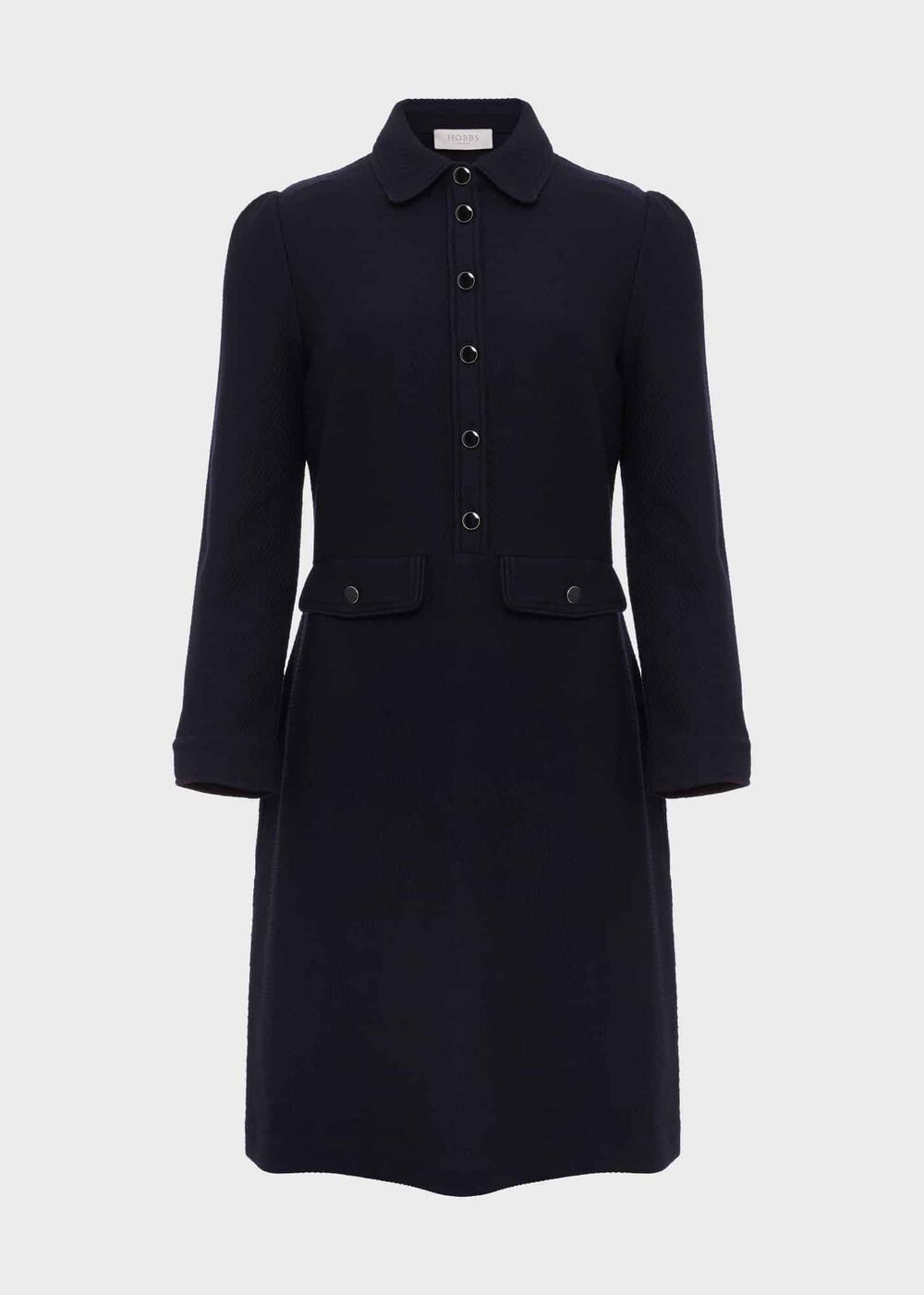 Adelia Ponte Dress, Navy, hi-res