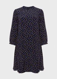 Prim Tunic Dress, Navy Multi, hi-res