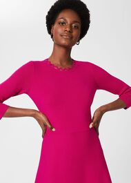 Myra Knitted Dress, Orchid Pink, hi-res
