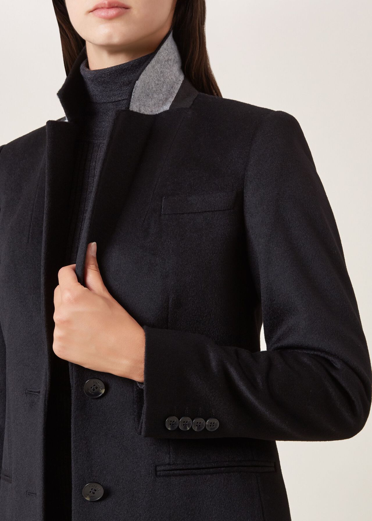 Tilda Wool Coat, Black, hi-res