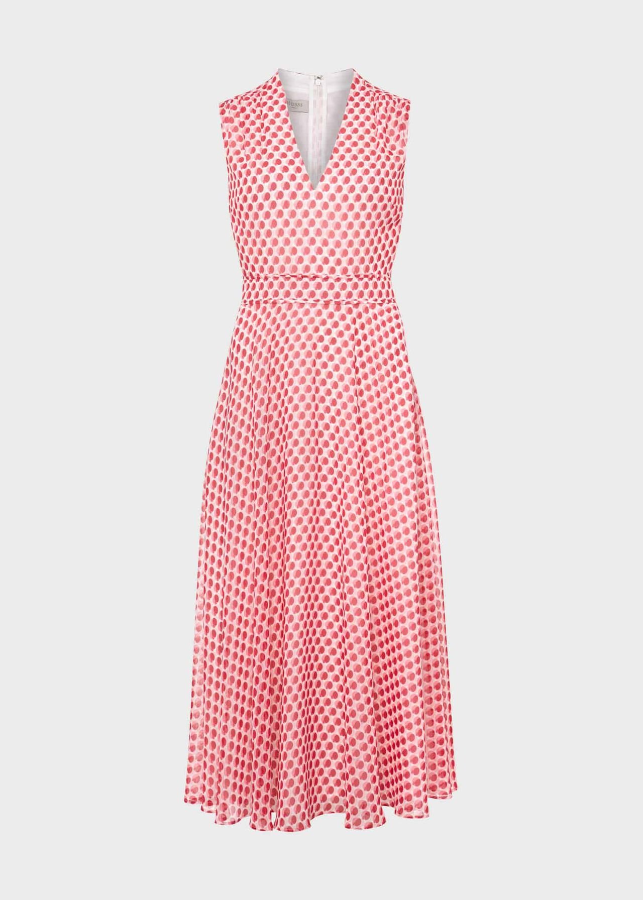 Lucy Printed Fit And Flare Dress, Ivory Multi, hi-res