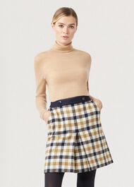 Genevieve Wool Skirt, Bamboo Multi, hi-res