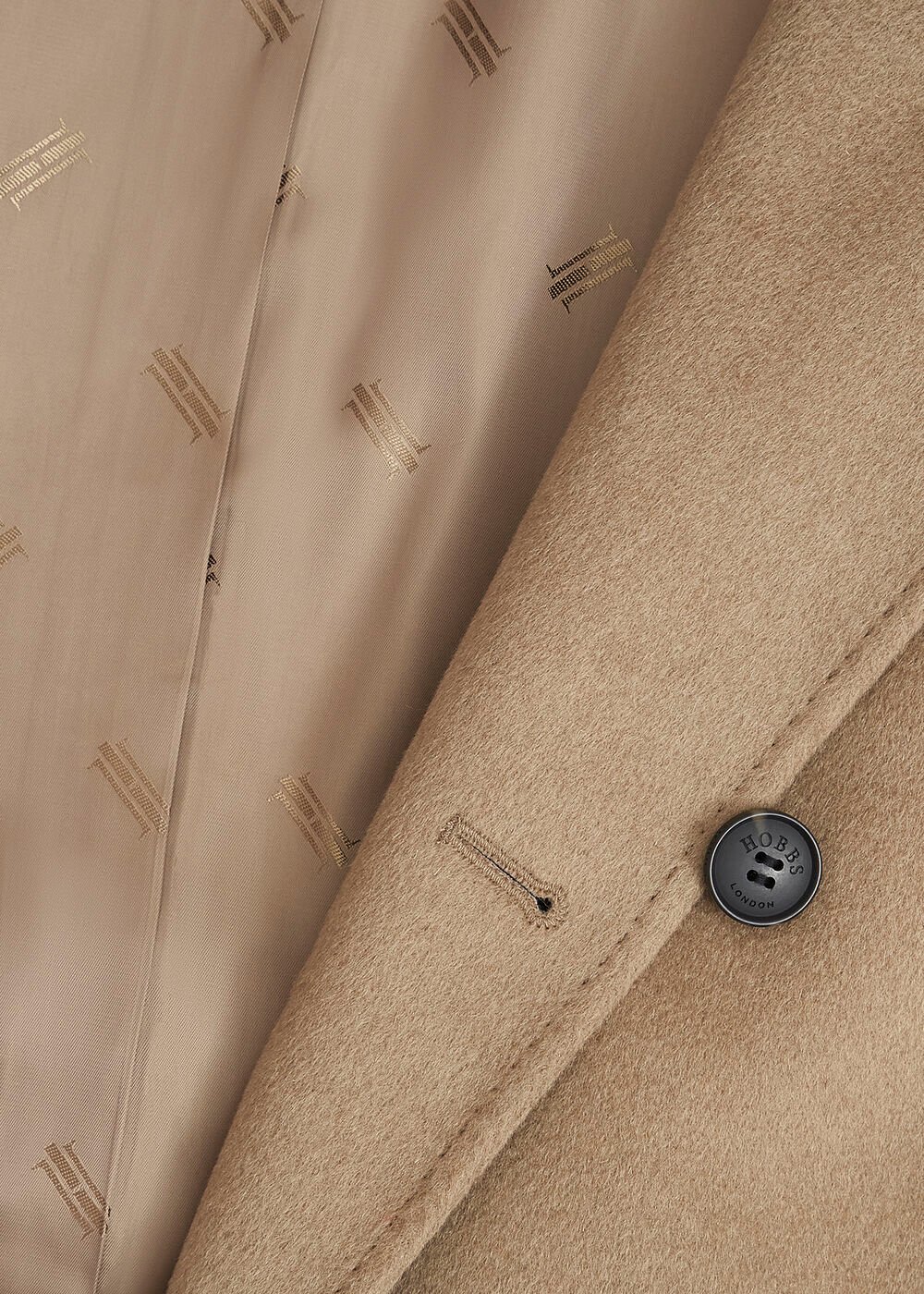 Petite Livia Wool Wrap Coat, Neutral, hi-res