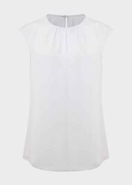 Violetta Blouse, Stone Blue, hi-res
