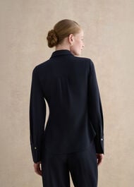 Dannie Fitted Shirt, Hobbs Navy, hi-res