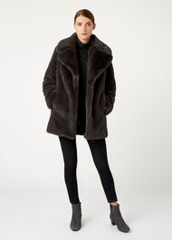 Bethany Coat, Charcoal, hi-res