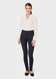 Kimmy Geo Shirt, Ivory Black, hi-res