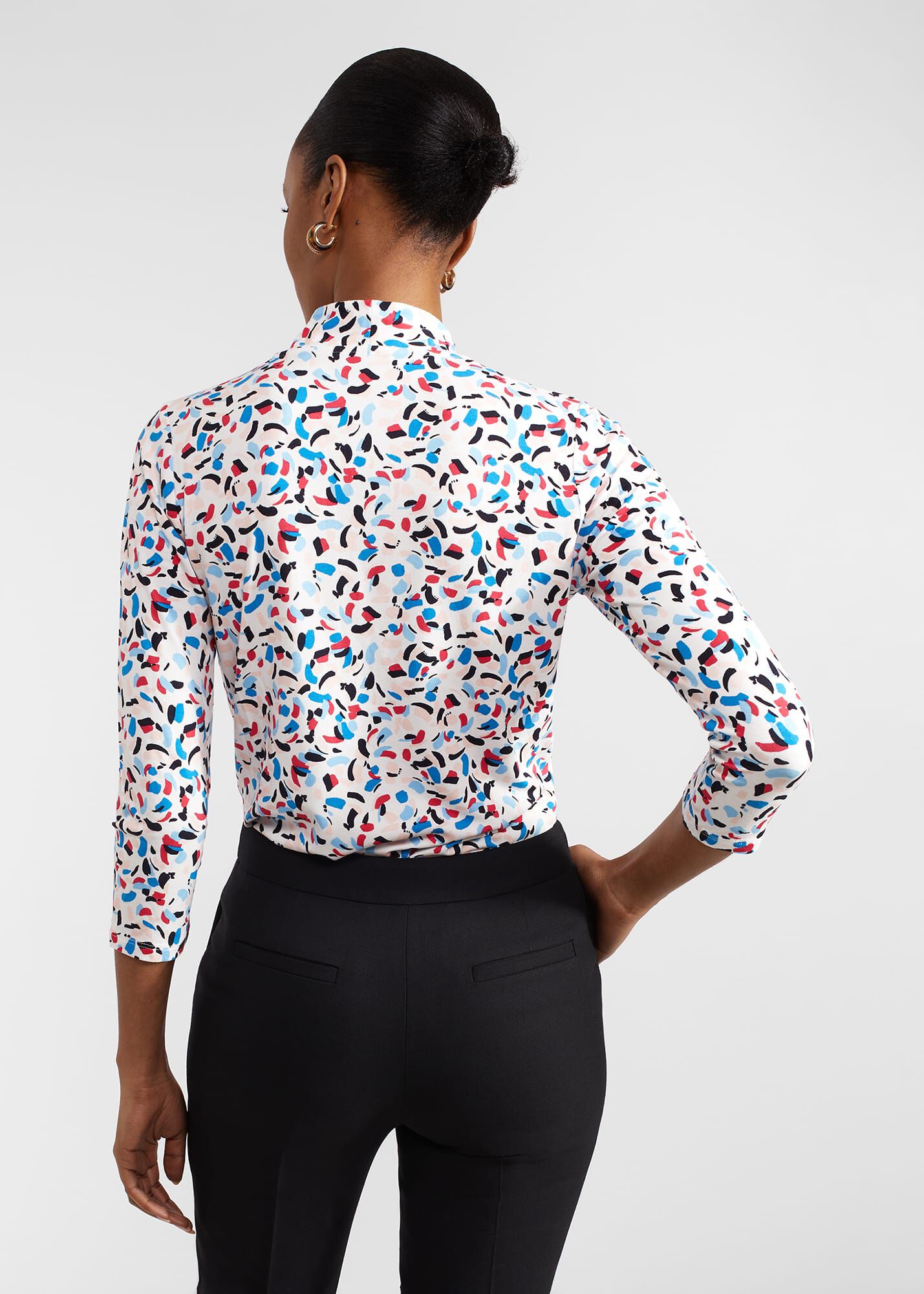 ホブズ HOBBS AIMEE PRINTED TOP （BLACK IVORY） Aimee Printed Top | Hobbs US |