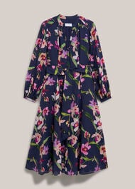 Pippa Floral Waist Tie Dress, Midnight Multi, hi-res
